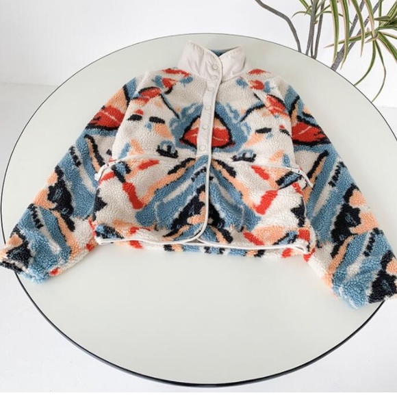 Free People Hit the Slopes Printed Fleece Jacket - Picture 2 of 3